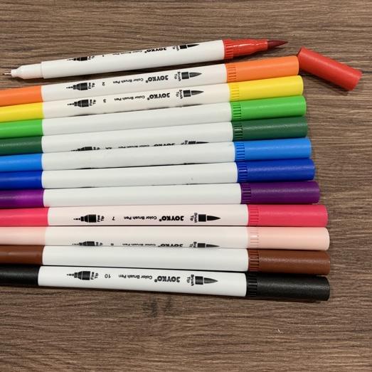 

11.11✔️Joyko Brush Pen 12 Warna Brush + Pen CLP-06 SET|RA3