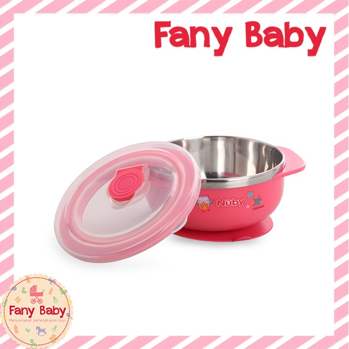 NUBY STAINLESS STEEL SUCTION BOWL 250ML