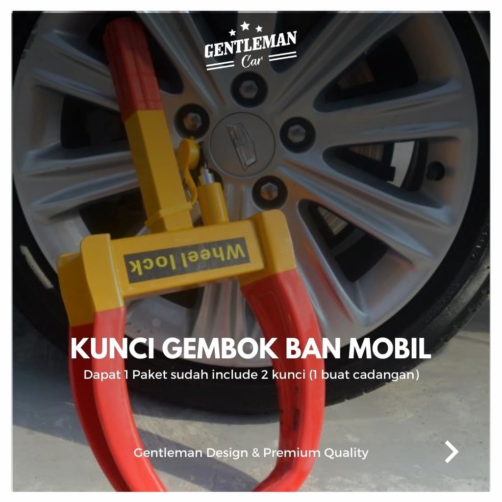 Kunci Pengaman Gembok Roda Ban Mobil Wheel Lock Premium Quality