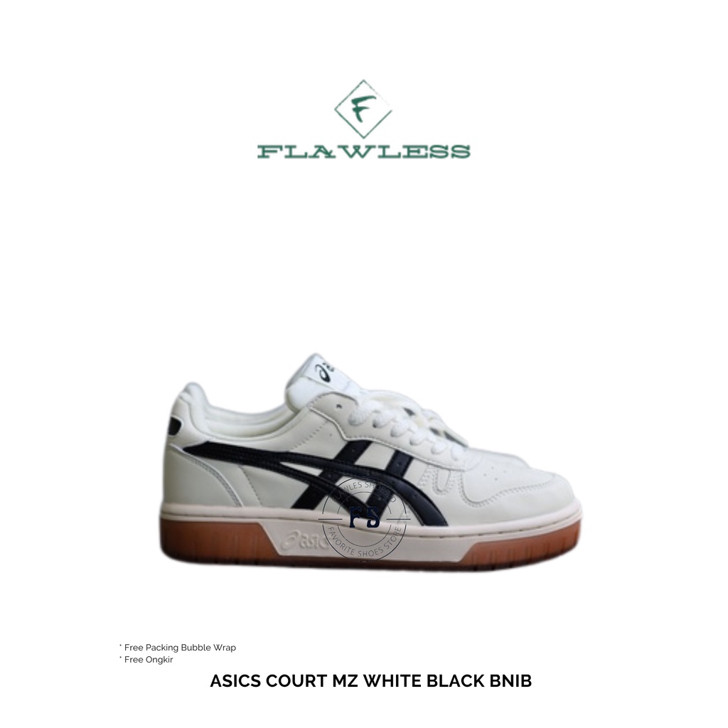 ASICS COURT MZ WHITE BLACK BNIB
