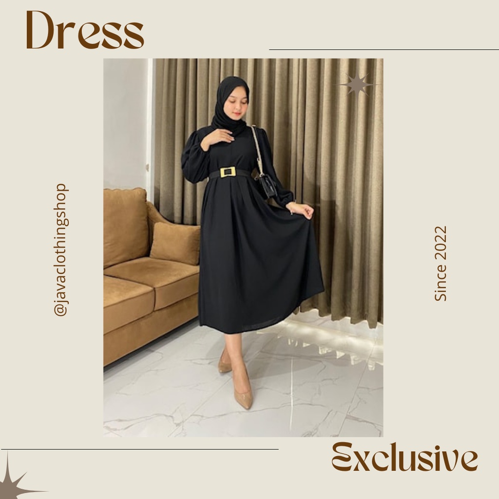 Dress regina atasan wanita lengan panjang polos terbaru 2022 kekinian original mewah EXCLUSIVE all s
