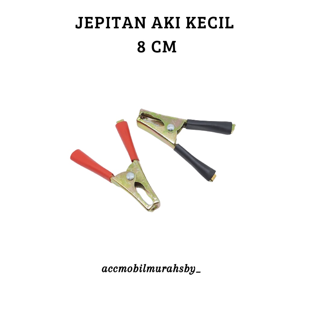 Jepitan Aki / Capit Aki 8 cm ( Set ) Kode LX