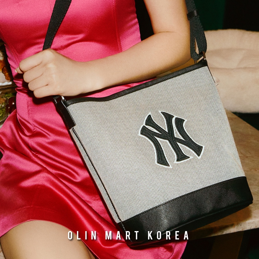 MLB BASIC BIG LOGO CANVAS BUCKET BAG