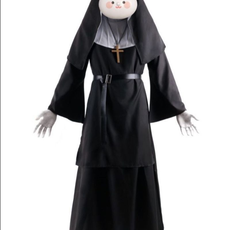 [MikanHiro Store] Cosplay Valak THE NUN Costume play tema horror for helloween party