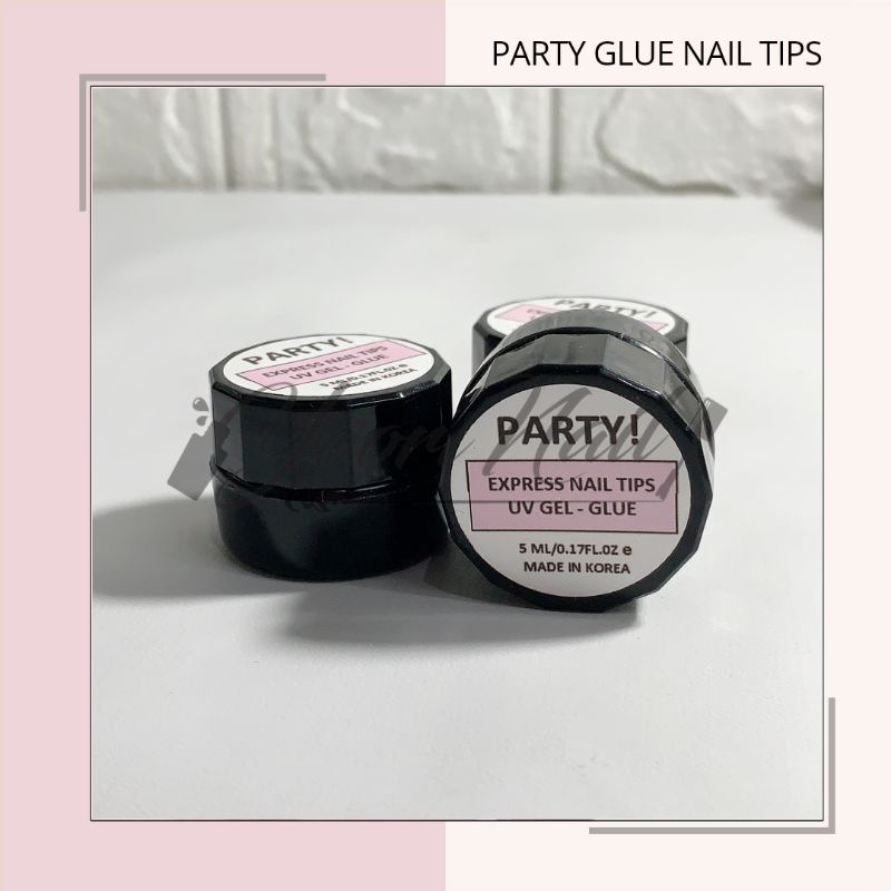 PARTY Glue nail tips extension gel party halal 5ml extension nail glue gel