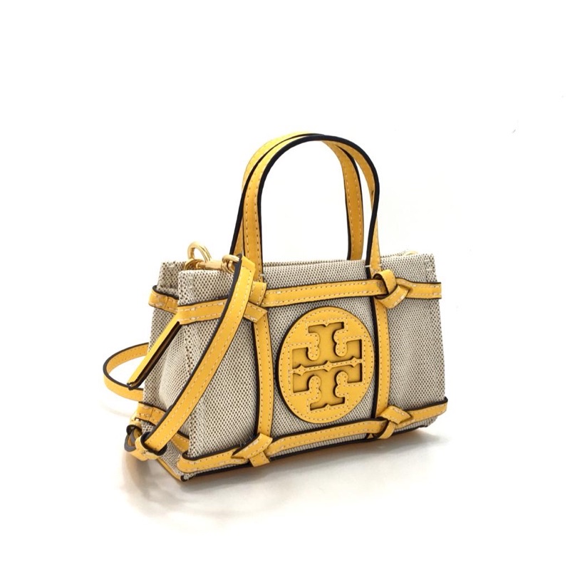 TB Ella Canvas Quadrant Micro Tote Bag