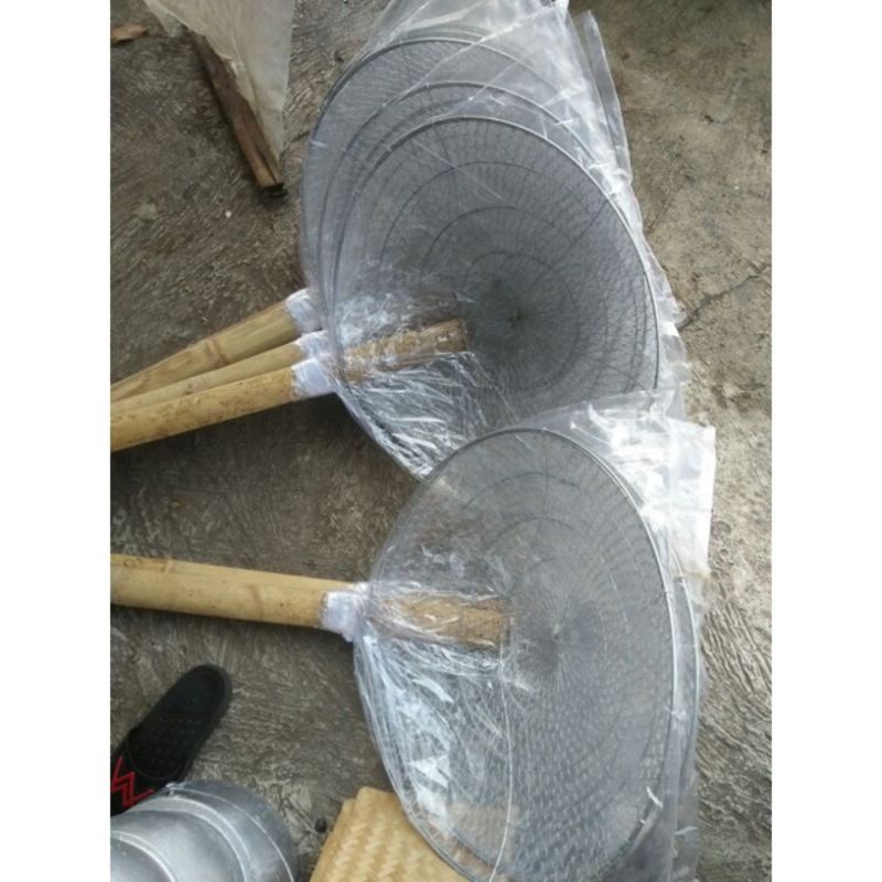 serok saringan minyak goreng Uk 42cm dan 60cm