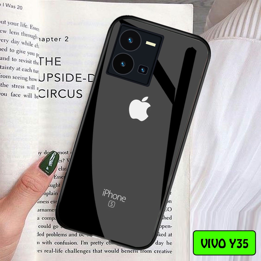 Softcase Glass Vivo Y35 - Case Vivo Y35 - Case Lucu - case Vivo Y35 - kesing Vivo Y35 - softcase Viv