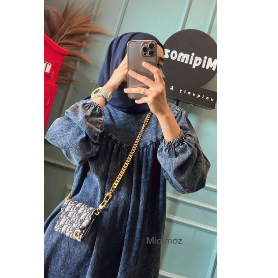 Terbaik midi jeans terbaru / midi dress jeans terlaris / midi jeans couple anak 1-13 tahun