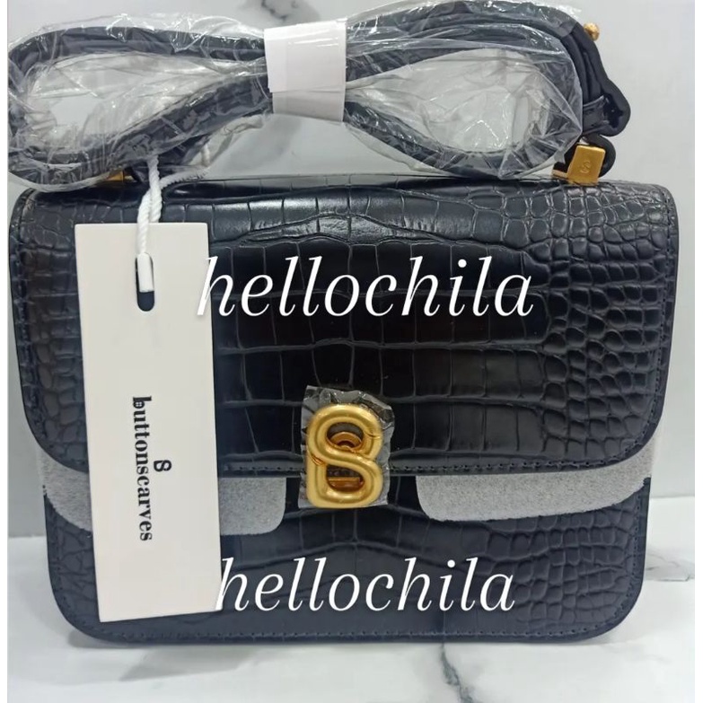 PELUNASAN AUDREY BAG BLACK BUTTONSCARVES
