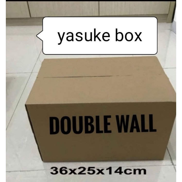 

dus UK.36x25x14 cm.doble wall luar dalem polos kokoh buat packing.