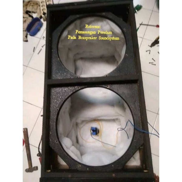 (PROMO) Peredam Speaker Andira Filter/Box subwoofer/Busa Spon Audio/ Kapas Filter Aquarium &amp; kolam/Kapas Filter 1x1M