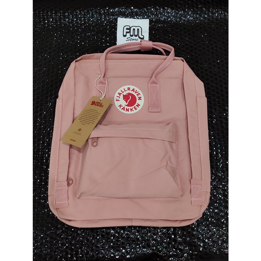 SALE Tas Ransel Kan Ken MEDIUM Polos Simple / Backpack Sekolah Wanita (READY GOSEND)-pink