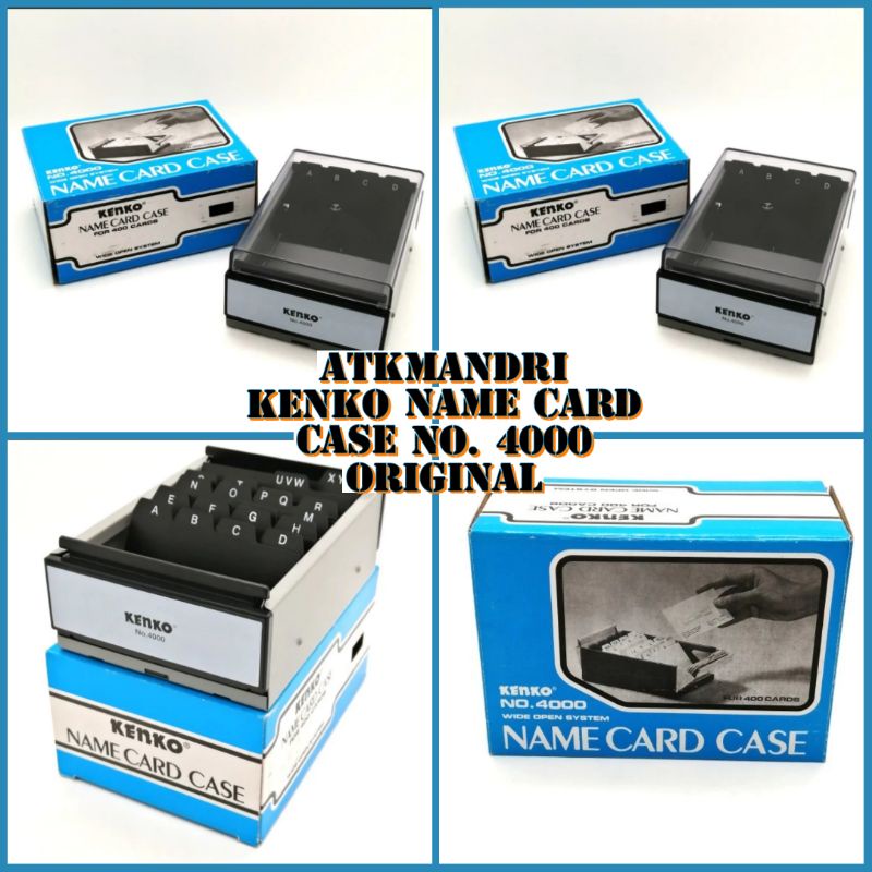 

KENKO NAME CARD CASE NO. 4000 WIDE OPEN SYSTEM ORIGINAL NEW
