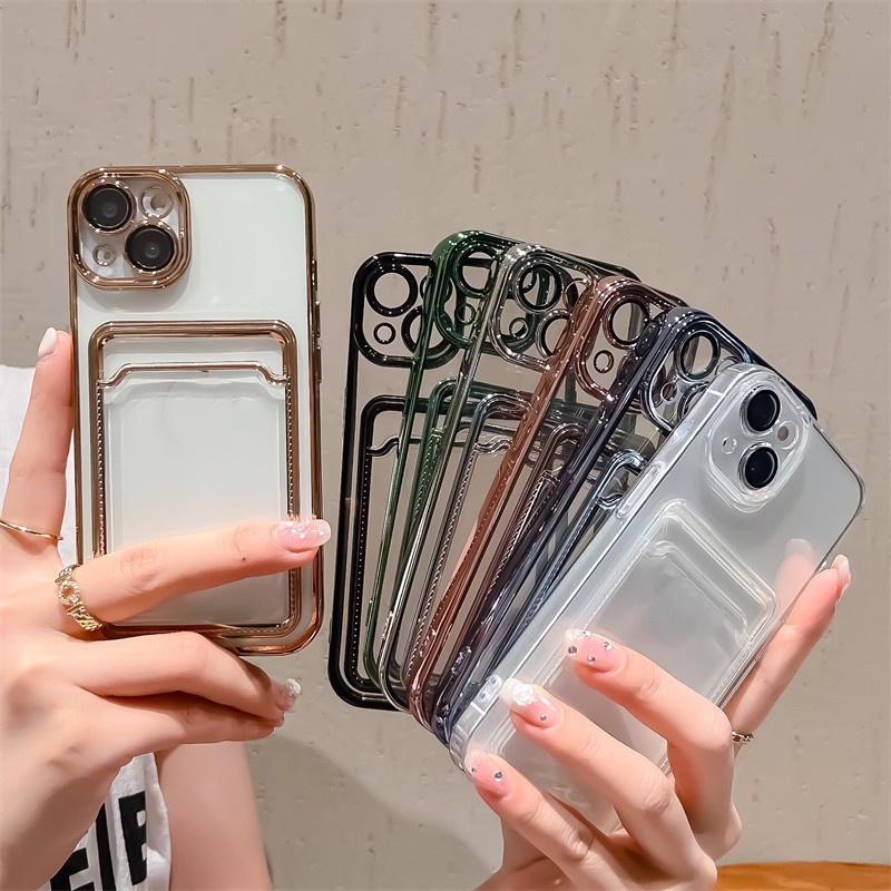 Case Electroplated Dengan Pelindung Lensa Anti Jatuh Dan Shock Untuk Iphone 13 12 11PRO MAX X XS XSMAX