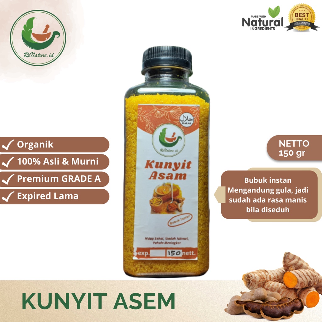 

PROMO!!! BUBUK JAMU KUNYIT ASEM 150 GRAM RENATUREID / BUBUK INSTAN KUNIR ASEM KUNING ASAM JAWA