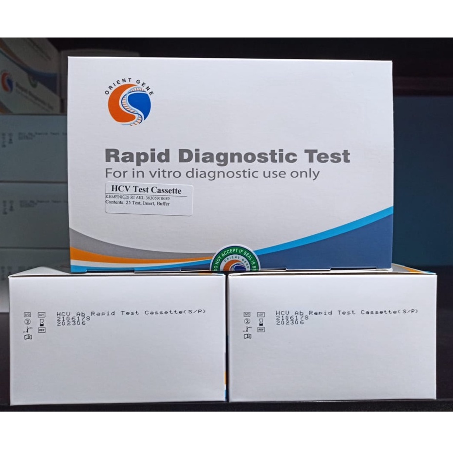 Rapid Test HCV Casette Orientgene isi 25