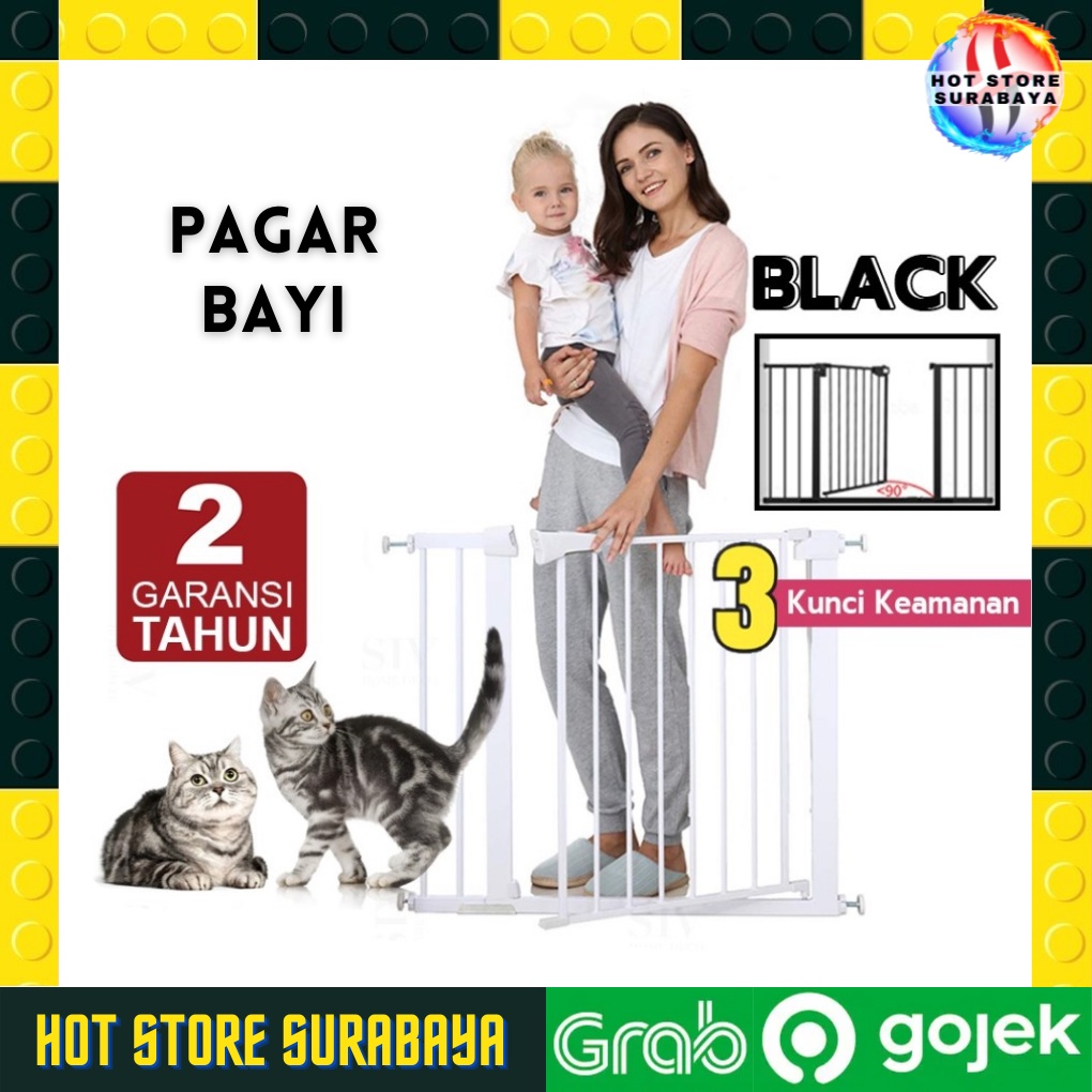 75-84 cm Baby Safety Gate Pagar Pintu Bayi Penghalang Pintu Bayi Pagar Tangga Bayi Pagar Pengaman Bayi Pintu Tangga Pengaman PREMIUM ORIGINAL