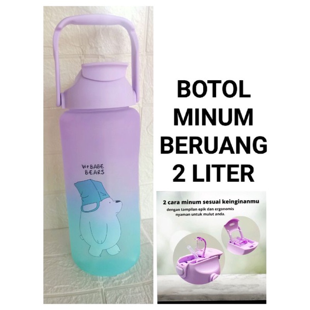 BOTOL BERUANG  VIRAL 2 LITER