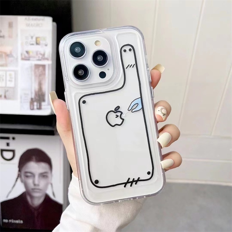 Hard case Bahan Akrilik Untuk iPhone 14 Pro max 13 12 11 Pro max 14 Plus