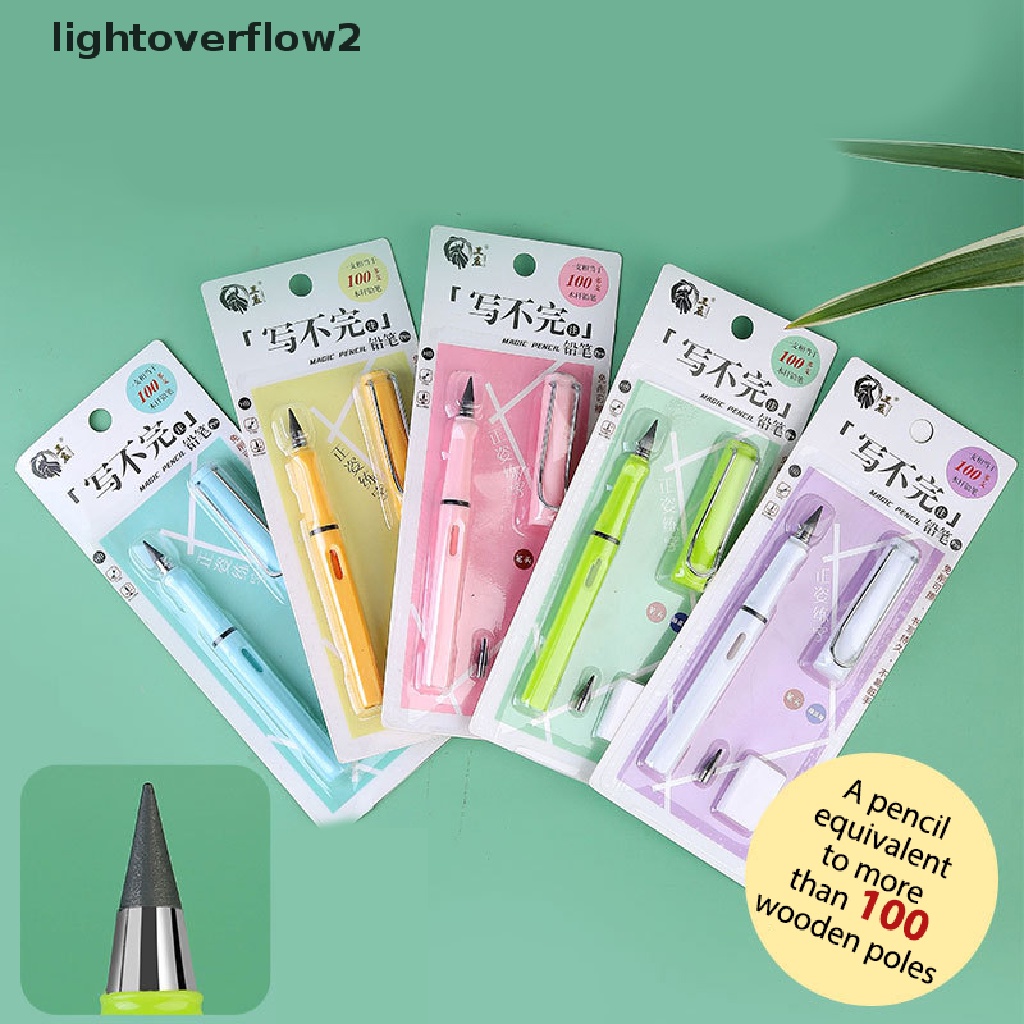 (lightoverflow2) Technoy Set Pensil Ajaib Tanpa Tinta Untuk Menulis