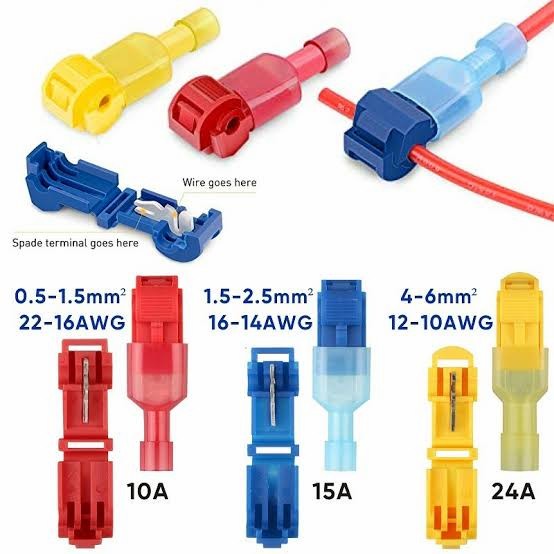 T-Tap Connector Scotch Lock Quick Cable Jumper Terminal Konektor Kabel