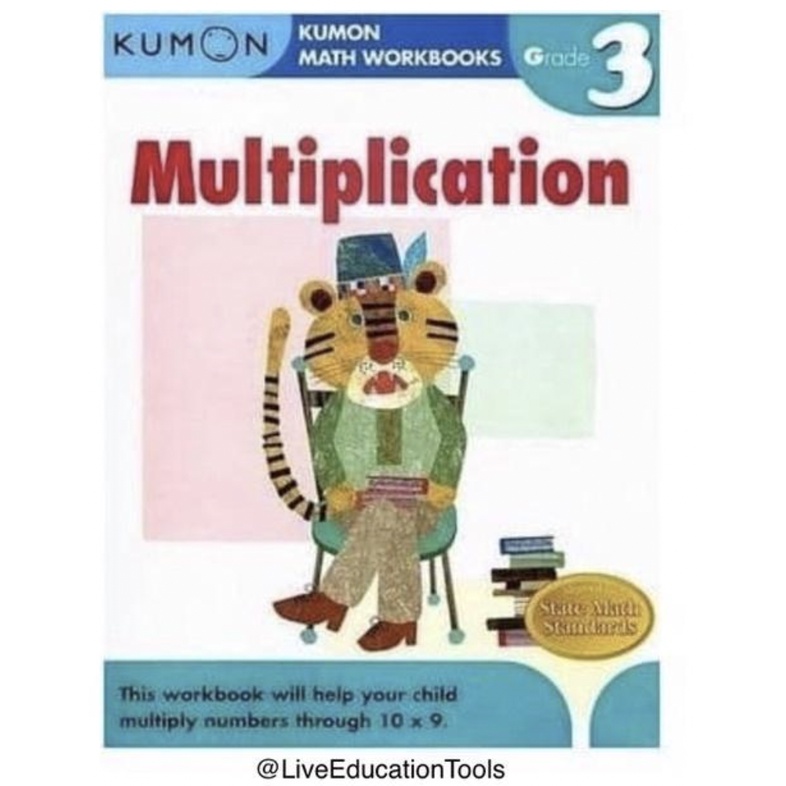 Kumon Math Workbook MULTIPLICATION Grade 3