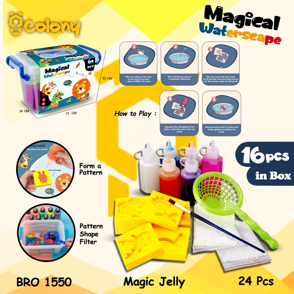 MURAH ​BRO1550 Bro1549 DIY Magical Jelly Water Scape Mainan Anak Edukasi Prakarya Kreatif Kreatifitas