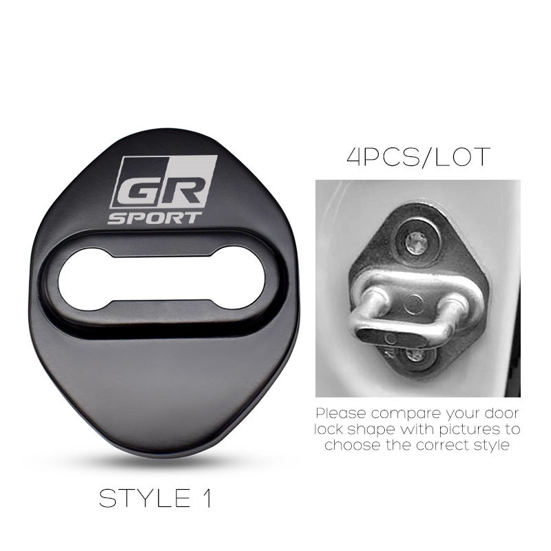 4pcs Cover Pelindung Kunci Pintu Mobil Toyota GR