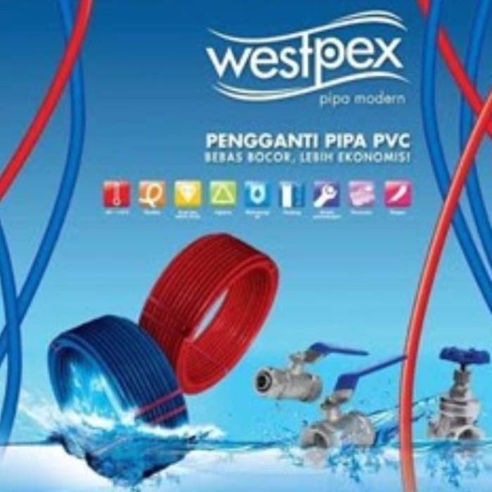 Pipa Air Panas Westpex Merah 3/4