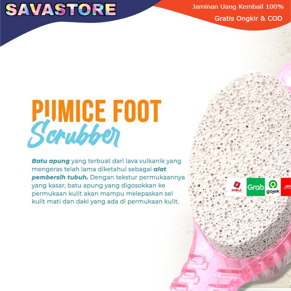 PENGGOSOK KAKI BATU APUNG - DAILY PUMICE FOOT SCRUBBER