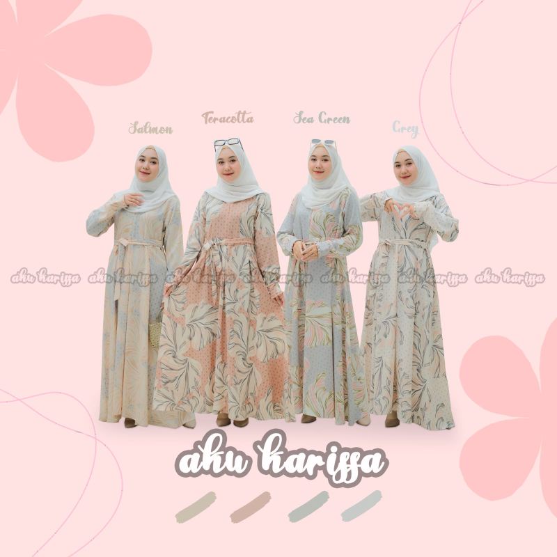 AKU KARISSA ORI//DRESS RENISYA//GAMIS MUSLIMAH MONTANA ORI AKU KARISSA