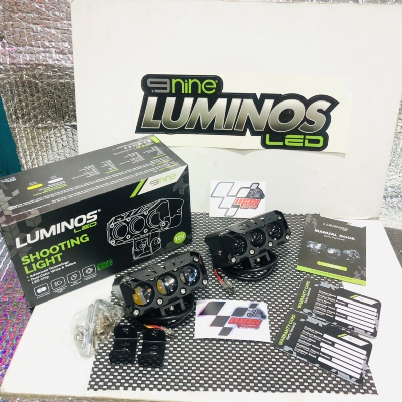 Lampu Tembak LED Proji Mini Laser SQL 3 Mata Luminos Q9 Hi LOW