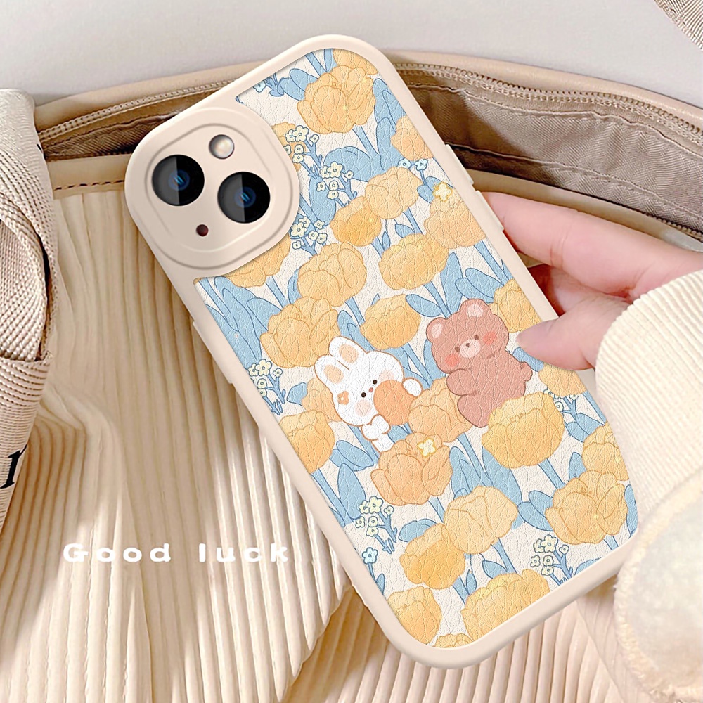 Case Pelindung Lensa Bentuk Bunga Bulat Bahan Silikon Untuk iPhone 13 14 Pro Max 11 12 Pro Max XR X Xs Max 7 8 14 Plus SE 2020 2022