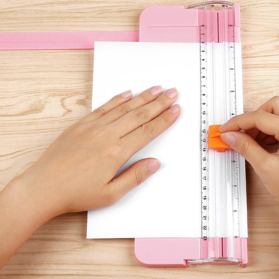

SSAA Mesin Pemotong Kertas Portable Mini F4 A4 A5 Presisi untuk Scrapbook Paper Trimmer Panjang 22 cm ﹄ 43