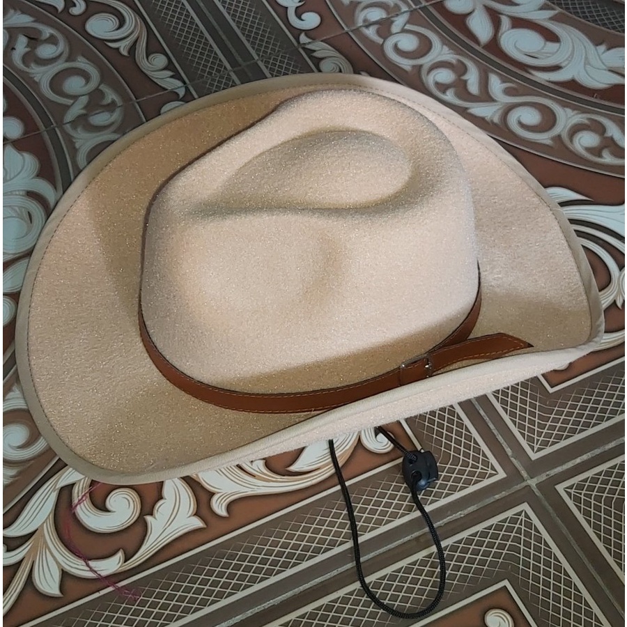 TOPI KOBOI LAKEN GESPER KOBOY TALI COWBOY HAT