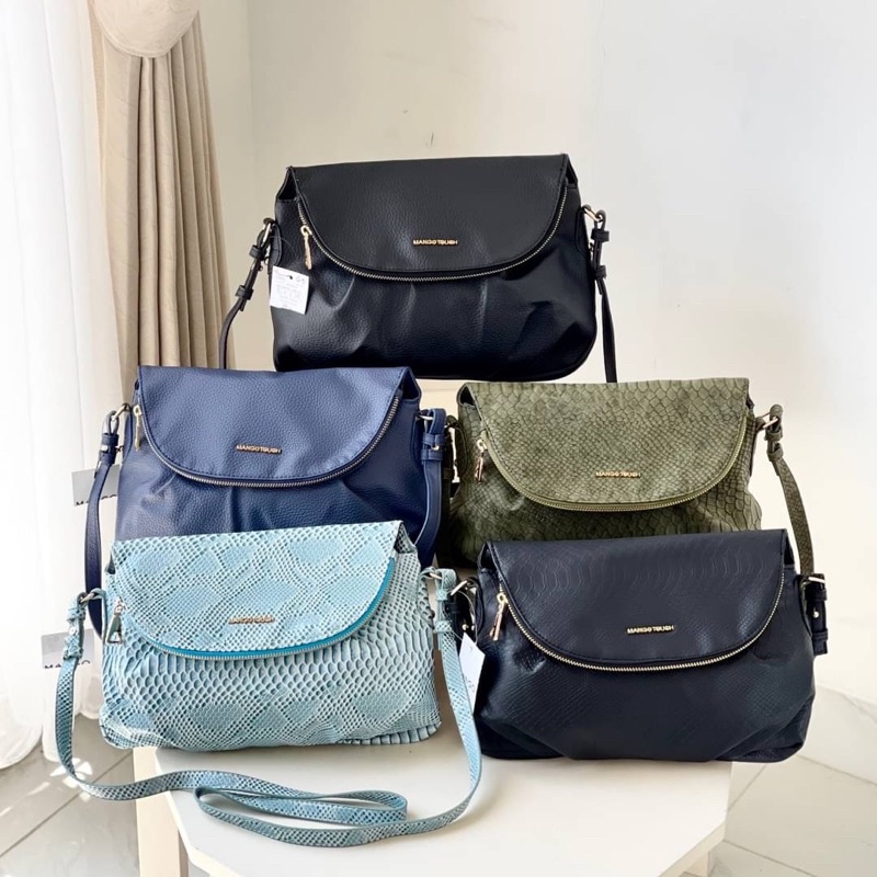 M010 tas selempang mango crossbody croco effect