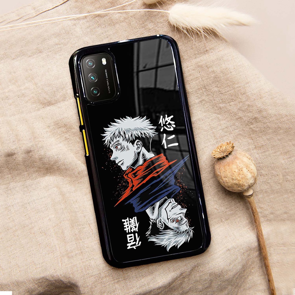 Case Glossy Kilau Xiaomi Poco M3 | Casing Hp Xiaomi | Pelindung Smartphone | Motif Jujutsu Kaisen