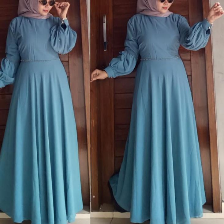 Best Seller Nabila dress/BAKARA dress/gamis pesta/gamis seruty/gamis mewah/gamis terbaru/Nabila dres