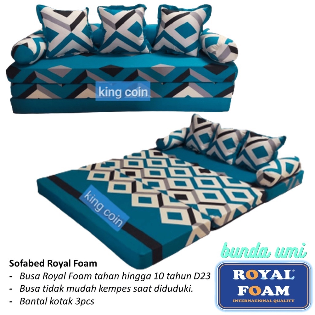 Sofa Bed Royal Foam Bergaransi Kasur Busa Lipat 3 Sofa Bad Minimalis