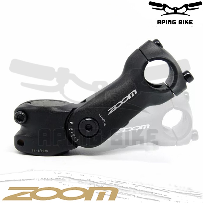 STEM ZOOM 25.4 MM ALLOY ADJUSTABLE STEMHEAD SEPEDA MTB ROADBIKE BMX