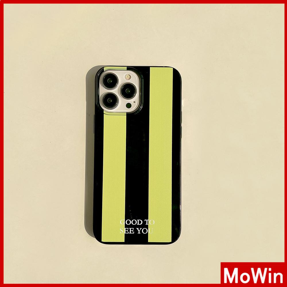 For iPhone 14 Pro Max iPhone Case TPU Soft Case Shiny Black Shockproof Protection Camera Green Stripe Compatible For iPhone 13 Pro max 12 Pro Max 11 Pro max xr xs max 7Plus 7 8