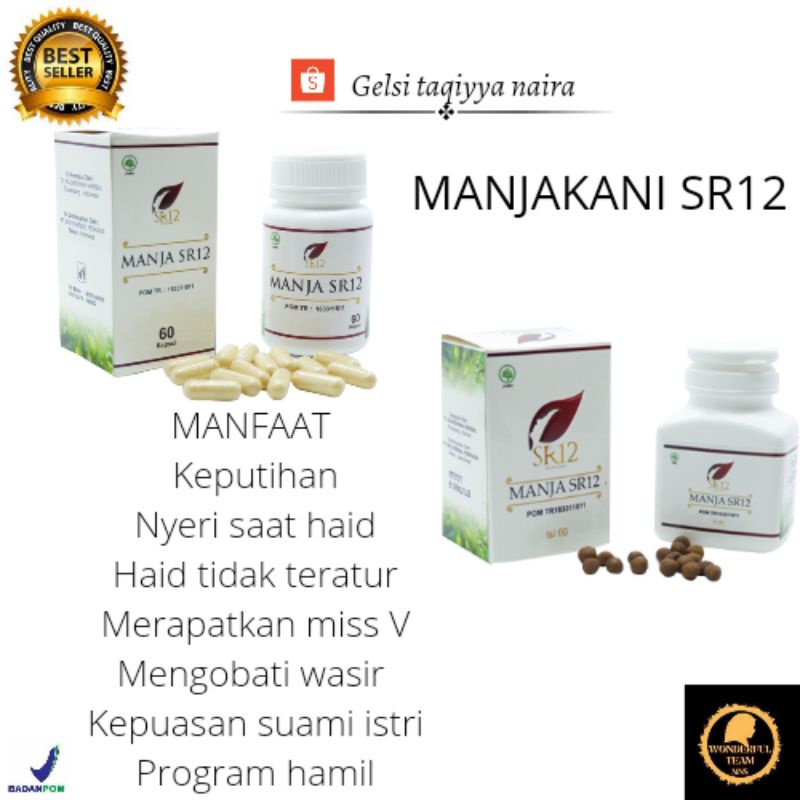 MANJAKANI SR12  ORIGINAL  MANJAKANI AMPUH HILANGKAN KEPUTIHAN manjakani sr12