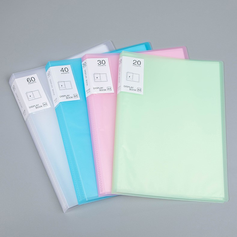 

DISPLAY BOOK PLASTIK CLEAR HOLDER BINDER FILE DOKUMEN KEEPER A4
