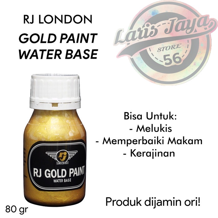 

Update Rj London Gold Paint Water Base Cat Air Emas 80 Gr Gilaa!!!