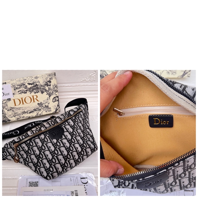 WAISTBAG SUPER PREMIUM QUALITY BAHAN TEBAL DIYOR FULL EMBOS FREE BOX DAN PAPERBAG