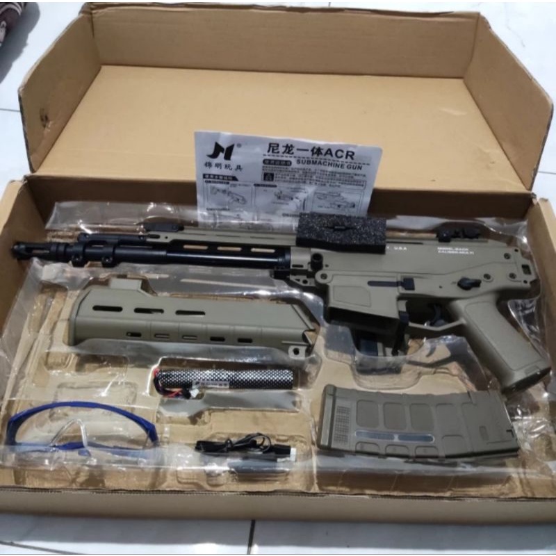 AIR SOFT GUN JINMING GUN ACR-J10 WGG WATER GEL BLASTO GEN 10 BEKAS LIKE NEW