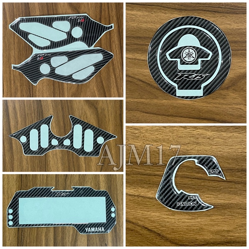 EMBLEM STIKER TIMBUL KUNCI KONTAK TUTUP TANKI SEGITIGA SPIDOMETER R15 V3