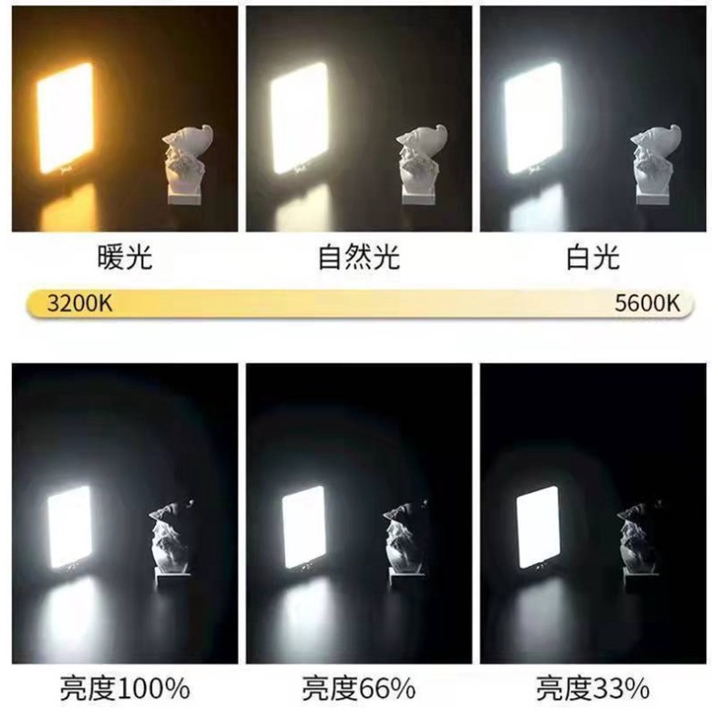 Lampu led stand untuk shooting vlog / live konten kreator masak make up lighting phone holder set lampu tiktok youtuber