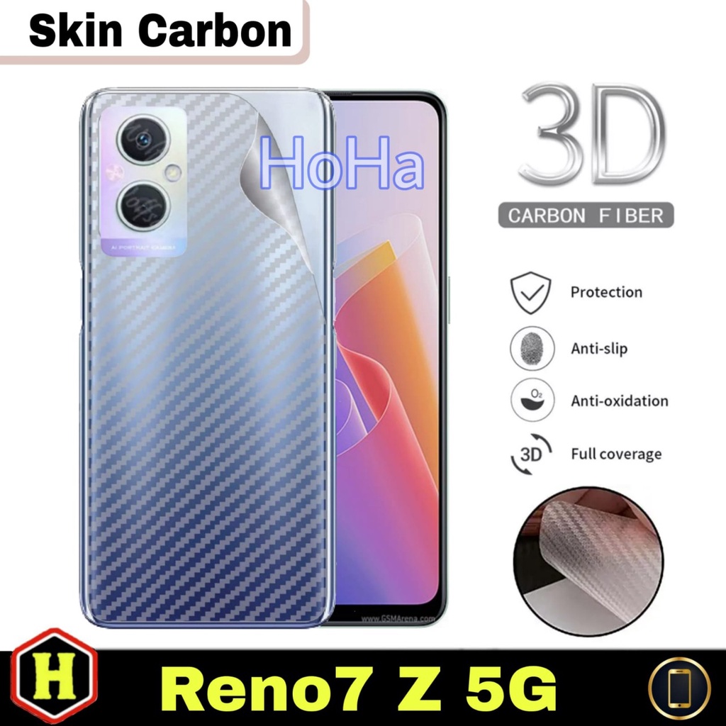 New Promo Garskin Carbon For OPPO RENO 8Z 5G Skin Carbon Anti Jamur Pelindugn Body Belakang Handphone